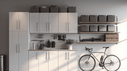 Organiserte og vakre garasjeløsninger for travelt hverdagsliv